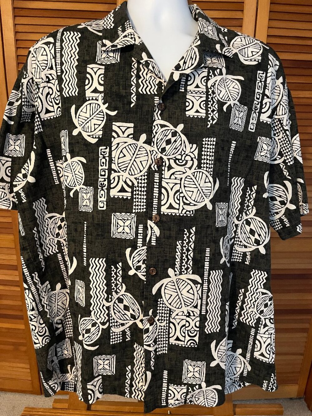 PACIFIC LEGEND SZ 2XL 100% COTTON HAWAIIAN SHIRT - MADE IN HAWAII